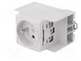 HAGER Prise Schuko simple pour rail DIN
