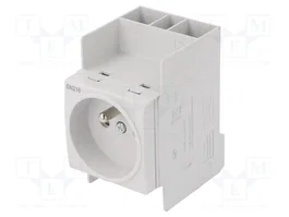 HAGER Prise de type F pour rail DIN, 16A, 230V AC
