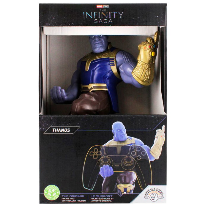 Exquisite Gaming Support de Charge Cable Guy avec Figurine Thanos Marvel 20 cm - Compatible PlayStation 5, Xbox Series, iPhone Exquisite Gaming Support de Charge Cable Guy avec Figurine Thanos Marvel 20 cm - Compatible PlayStation 5, Xbox Series, iPhone