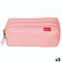 Trousse d'écolier ENRI Rose 21 x 7 x 11 cm (5 Unités)