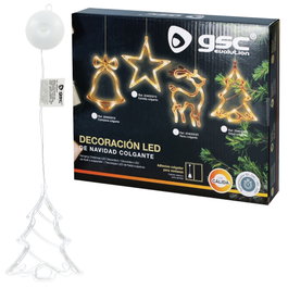 Bambasy Arbre de Noël suspendu avec LED