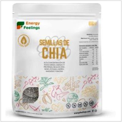 Energy Feelings Graines de Chia 1kg Vegan Energy Feelings Graines de Chia 1kg Vegan