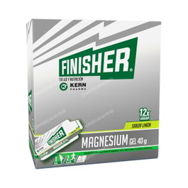 FINISHER Magnesio Gel Saveur Citron, 12 Sachets de 40 g