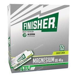 FINISHER Magnesio Gel Saveur Citron, 12 Sachets de 40 g