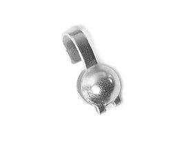 Innspiro Tapa-nœuds métalliques argentés 3,8 x 8,2 mm