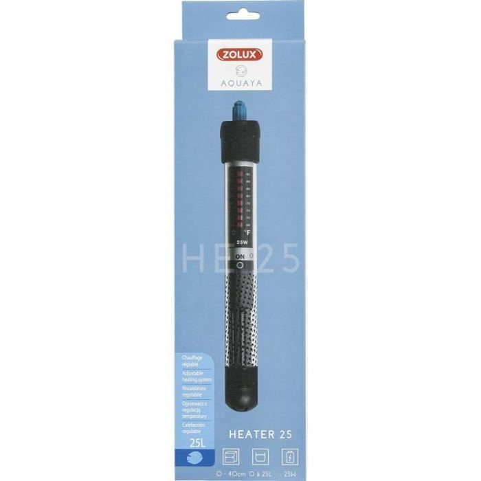 Zolux Chauffage d'aquarium 25 W pour 20 à 50 litres Zolux Chauffage d'aquarium 25 W pour 20 à 50 litres