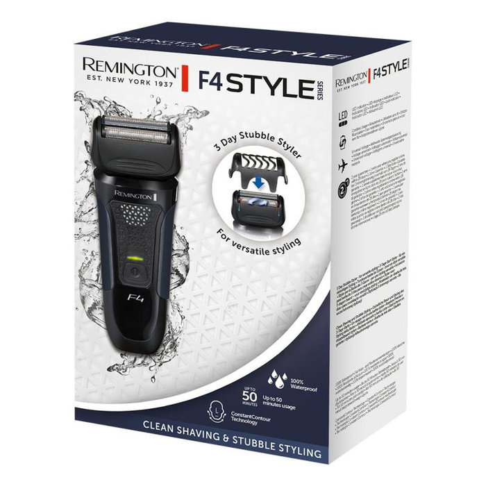 Remington Tondeuse F4002 Series F4 Style Wet & Dry, Rasoir Électrique Homme Noir Bleu