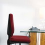 PIQUERAS Y CRESPO Chaise de bureau Elche Asynchrone, Cuir écologique Vert pistache, sans accoudoirs