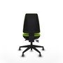 PIQUERAS Y CRESPO Chaise de bureau Elche Asynchrone, Cuir écologique Vert pistache, sans accoudoirs