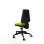 PIQUERAS Y CRESPO Chaise de bureau Elche Asynchrone, Cuir écologique Vert pistache, sans accoudoirs