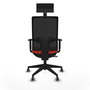 Chaise de Bureau avec Appui-tête Piqueras y Crespo 1D066G1 Orange Foncé