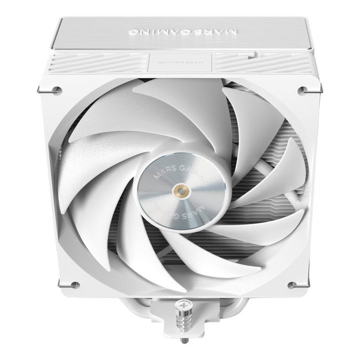 Mars Gaming Ventilateur Dissipateur CPU MCPUX5W Blanc PWM Double Tour Double Ventilateur 120 mm
