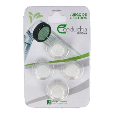 Irisana Filtres Ecoducha, pack de 4 unités