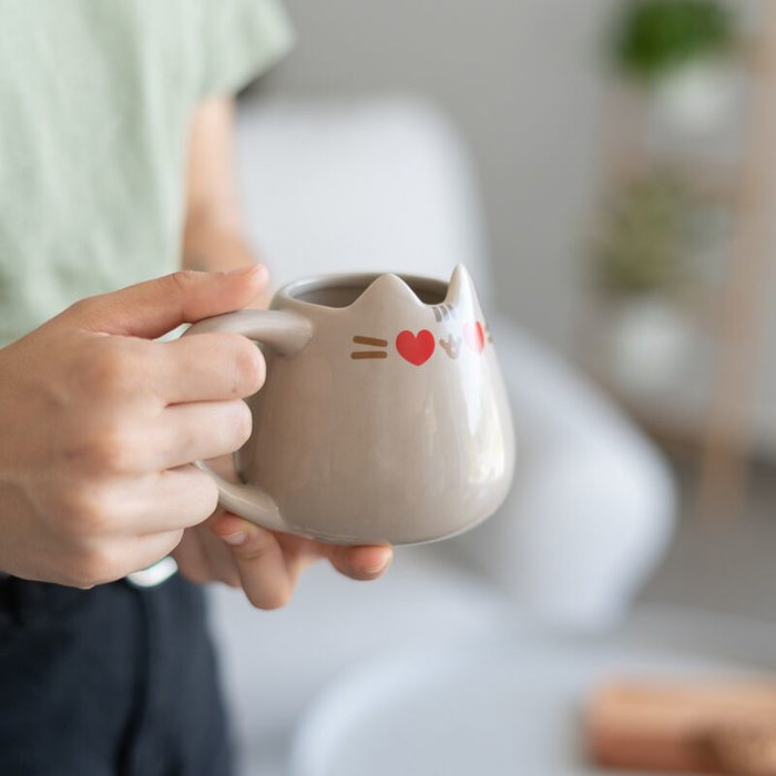 ERIK Tasse Mug 3D Pusheen - Hauteur 14 cm, Poids 404 g, Design original