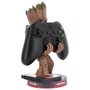 EXQUISITE GAMING Support de câble figure Groot Smiley des Gardiens de la Galaxie Marvel, 20 cm de hauteur