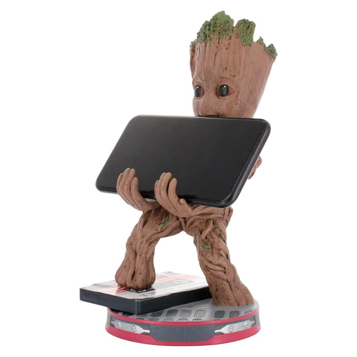 EXQUISITE GAMING Support de câble figure Groot Smiley des Gardiens de la Galaxie Marvel, 20 cm de hauteur