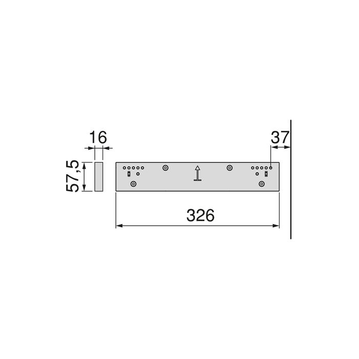 Emuca Ensemble de 2 Entretoise latérale pour le cadre Quartz, Plastique, Titane