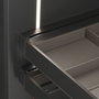Emuca Ensemble de 2 Entretoise latérale pour le cadre Quartz, Plastique, Titane