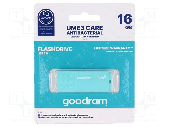 GOODRAM Clé USB 16 Go Menthe USB 3.2 Gen 1 GOODRAM Clé USB 16 Go Menthe USB 3.2 Gen 1