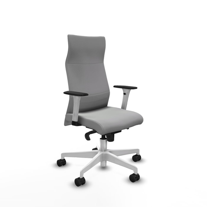 Piqueras Y Crespo Fauteuil Albacete, Similpeau Gris Clair, Mécanisme Synchrone Piqueras Y Crespo Fauteuil Albacete, Similpeau Gris Clair, Mécanisme Synchrone