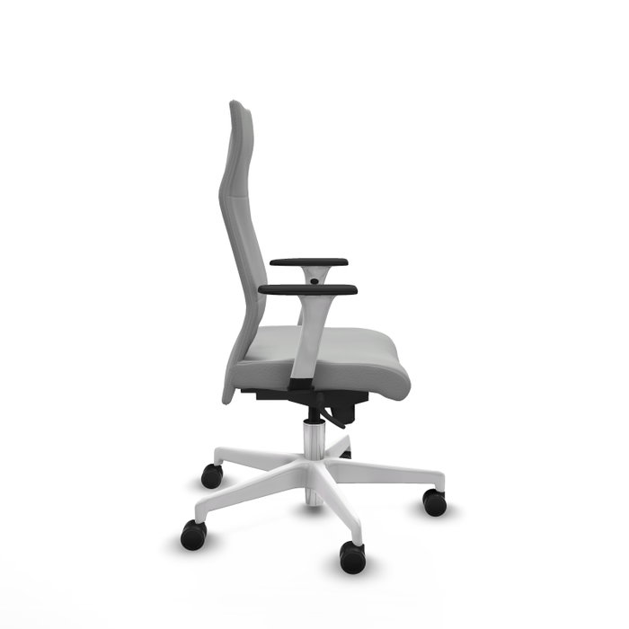 Piqueras Y Crespo Fauteuil Albacete, Similpeau Gris Clair, Mécanisme Synchrone Piqueras Y Crespo Fauteuil Albacete, Similpeau Gris Clair, Mécanisme Synchrone