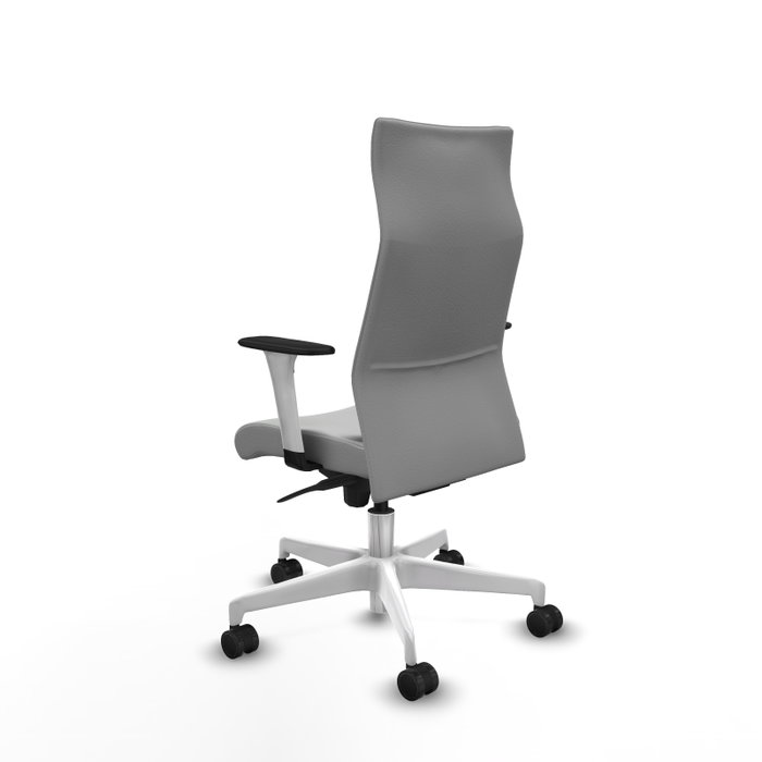 Piqueras Y Crespo Fauteuil Albacete, Similpeau Gris Clair, Mécanisme Synchrone Piqueras Y Crespo Fauteuil Albacete, Similpeau Gris Clair, Mécanisme Synchrone