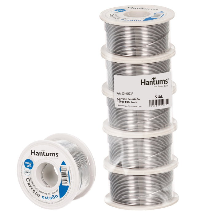 Hantums Carrete de estaño 100gr 60% 1mm