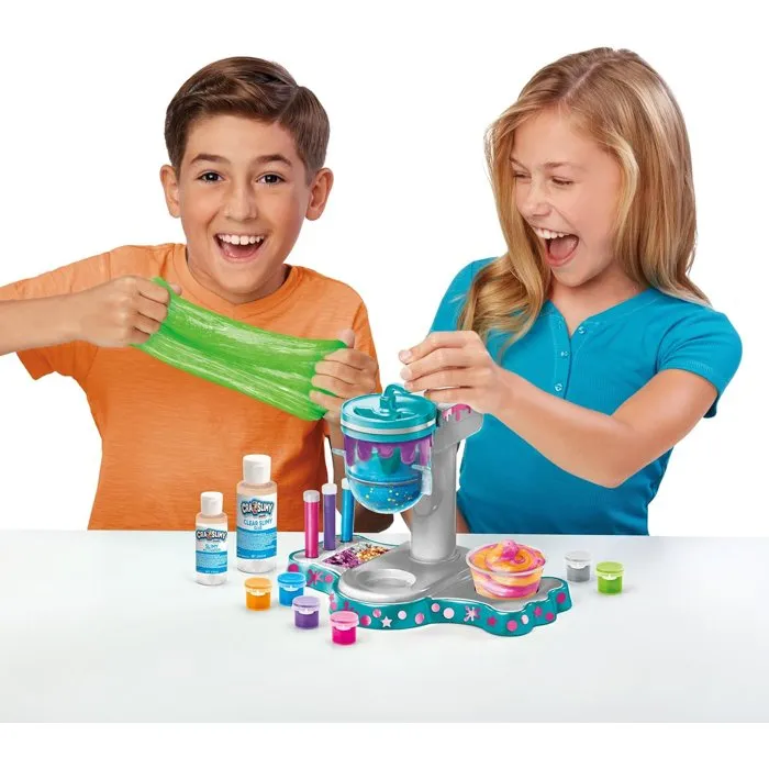 Crazart Lexibook Studio Cra-Z-Slimy Étincelant - Kit pour Fabriquer du Slime avec Mélange de Couleurs et Effets