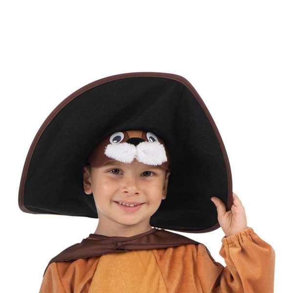 My Other Me Déguisement Le Chat Botté Chapeau, Masque, Cape, Combinaison, Ceinture, Queue et Guêtres Taille 3-4 Ans