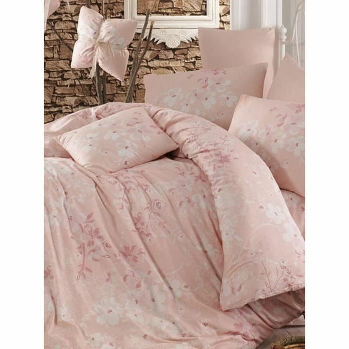 BigBuy Home Parure de couette King size 3 pièces Rose, saumon et blanc en 100% coton renforcé BigBuy Home Parure de couette King size 3 pièces Rose, saumon et blanc en 100% coton renforcé