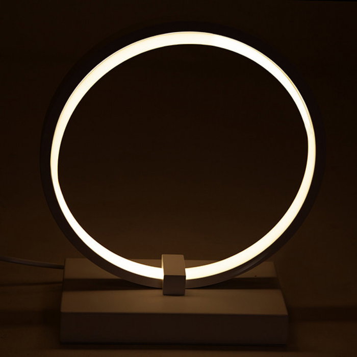 Lampe de Table LED 15W 1100Lm Dimmable Circle 4200°K 40000H [HO-LM-CIRCLE-20W-W]