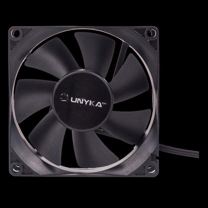 Unykach 51786 Ventilateur de Boîtier 120 mm Silencieux 2000 RPM 19 dB Noir