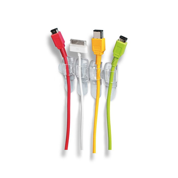 3M Command Clips ronds transparents pour câbles, 19 x 32 x 13 mm, 4 pièces + 5 bandes, 17017clr