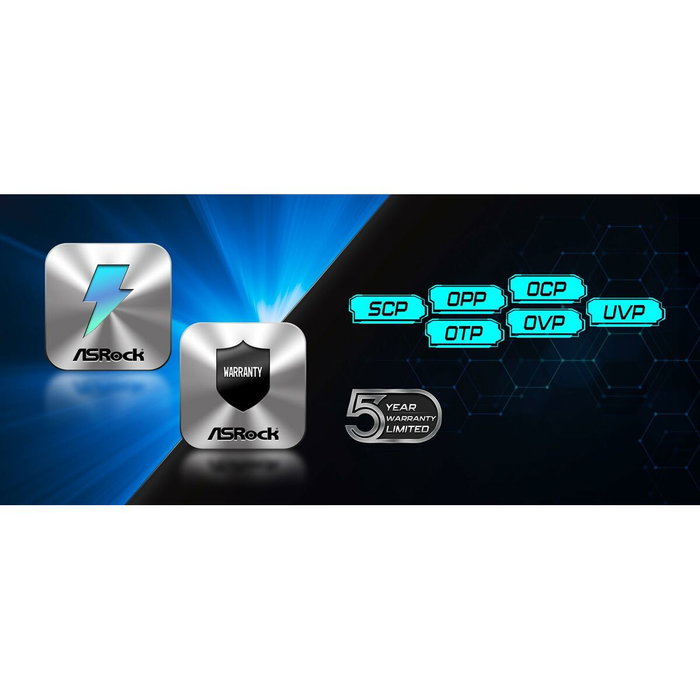 Bloc d’Alimentation ASRock 90-UXC065-BNEAAA 650 W 80 Plus Bronze