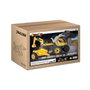 Smoby Tracteur à pédales Builder Max Jaune avec Remorque et Pelleteuse