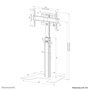 Neomounts FL45S-825BL1 Support au sol réglable pour écran plat 37 à 75 pouces, capacité 70 kg, gestion de câbles, compartiment verrouillable