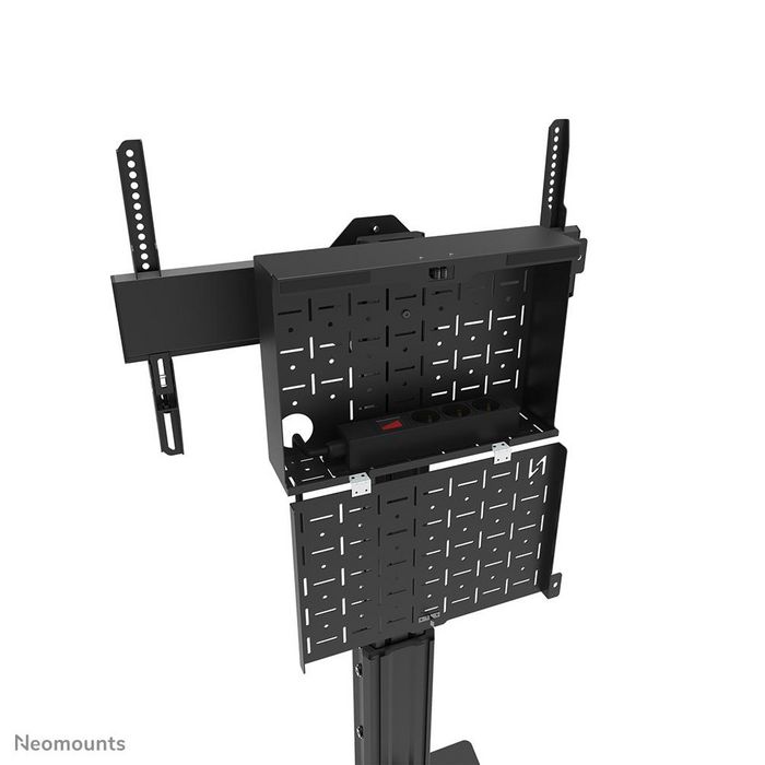 Neomounts FL45S-825BL1 Support au sol réglable pour écran plat 37 à 75 pouces, capacité 70 kg, gestion de câbles, compartiment verrouillable