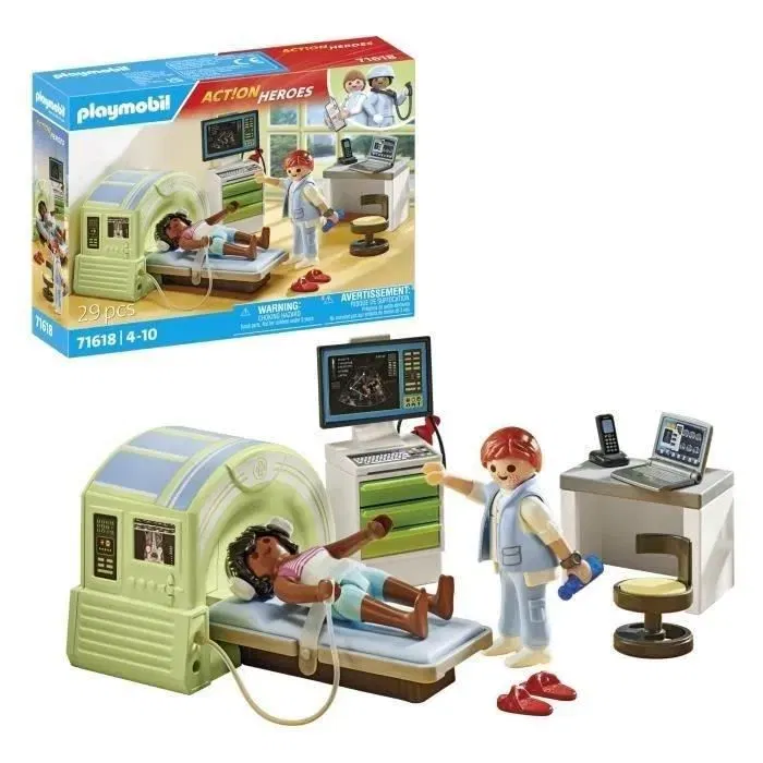 Playmobil 71618 - Coffret Scanner Médical avec Patiente pour Hôpital City Life - Jeu de Construction 29 Pièces - Jouet Éducatif pour Enfants dès 4 Ans Playmobil 71618 - Coffret Scanner Médical avec Patiente pour Hôpital City Life - Jeu de Construction 29 Pièces - Jouet Éducatif pour Enfants dès 4 Ans