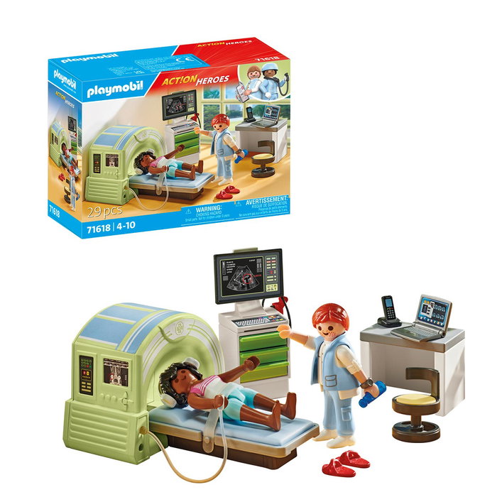 Playmobil Scanner médical avec patiente 71618, City Life L'Hôpital, 29 pièces Playmobil Scanner médical avec patiente 71618, City Life L'Hôpital, 29 pièces