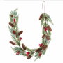 BigBuy Home Guirlande de Noël Ananas Rouge et Vert