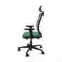 Piqueras Y Crespo Chaise de bureau Haches, Vert émeraude et Gris