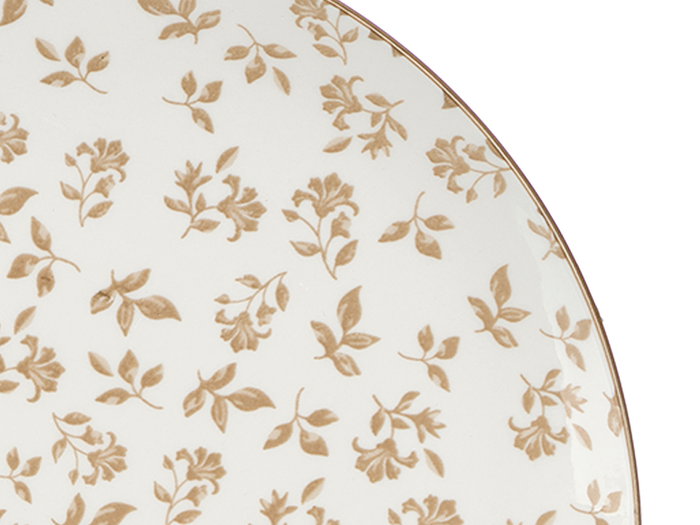 Vessia Assiette plate en porcelaine 27 x 2.5 x 27 cm - Couleurs assorties (envoi aléatoire) Azul, Beige, Noir, Vert (Set de 24)