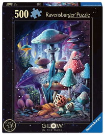 Ravensburger puzzle Glow-in-the-Dark Moonlight Mushrooms (500 pièces)