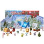 Jazwares Calendrier de l'Avent Pokémon Deluxe Holiday Version – 16 figurines et 9 accessoires avec éclairage et musique