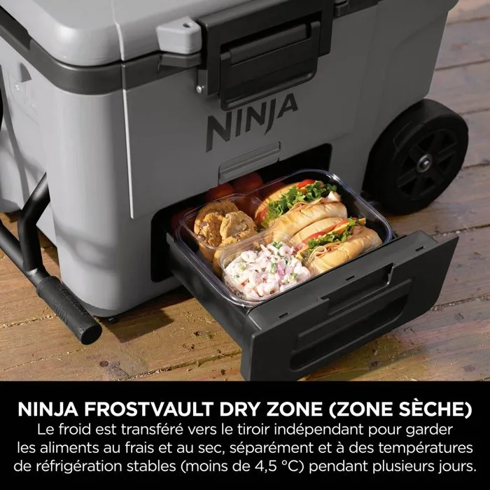 Ninja Glacière roulante FrostVault 42 L - gris ardoise