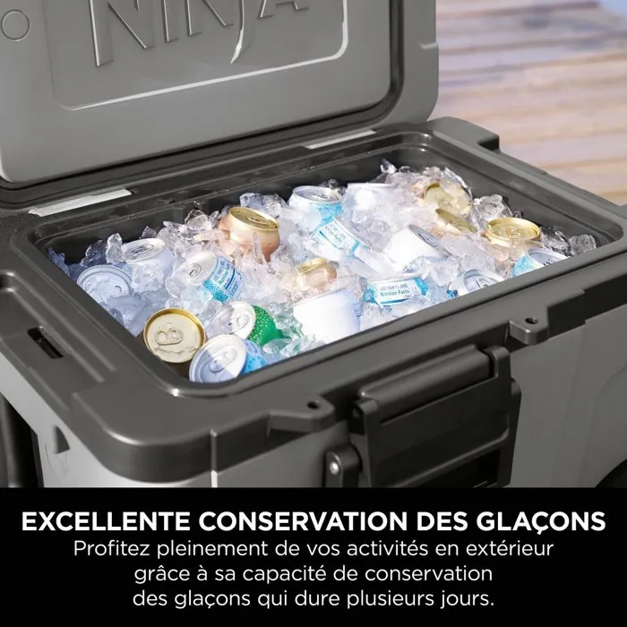 Ninja Glacière roulante FrostVault 42 L - gris ardoise
