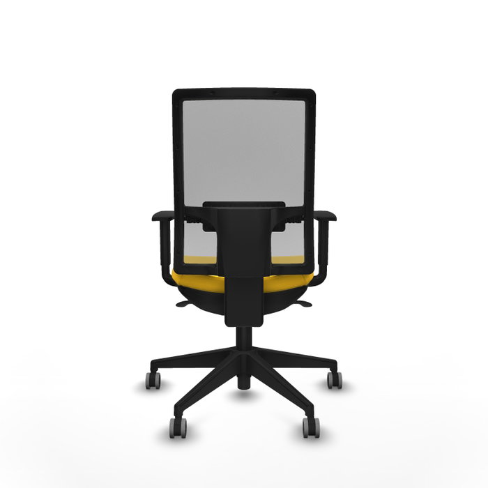 PIQUERAS Y CRESPO Chaise de bureau Horna Jaune et Gris avec mécanisme Synchro PIQUERAS Y CRESPO Chaise de bureau Horna Jaune et Gris avec mécanisme Synchro