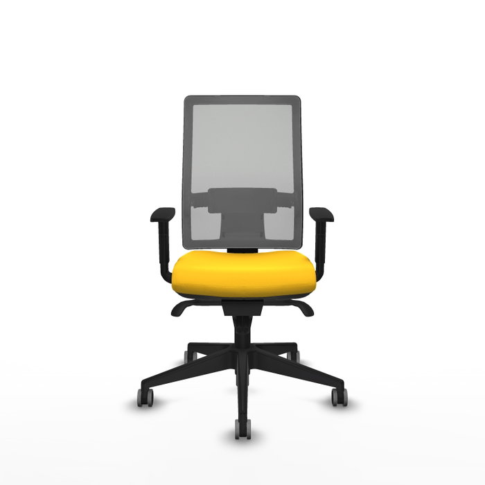 PIQUERAS Y CRESPO Chaise de bureau Horna Jaune et Gris avec mécanisme Synchro PIQUERAS Y CRESPO Chaise de bureau Horna Jaune et Gris avec mécanisme Synchro