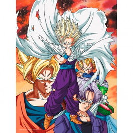 SD TOYS Poster cristal Heroes vs Cell Dragon Ball Z