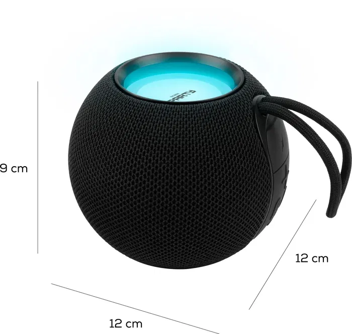 Bigben Party - Enceinte Bluetooth lumineuse avec lumières dansantes - Noir - Bluetooth 5.3, recharge USB-C